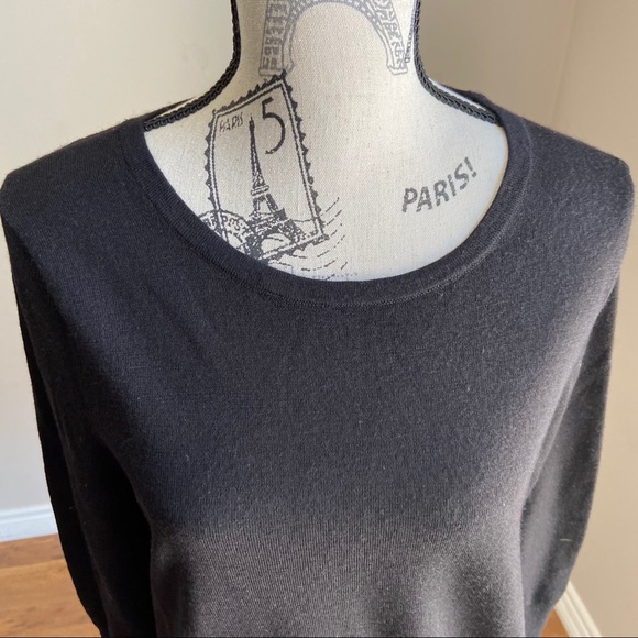Badgley Mischka Merino wool crew neck sweater - Picture 2 of 8